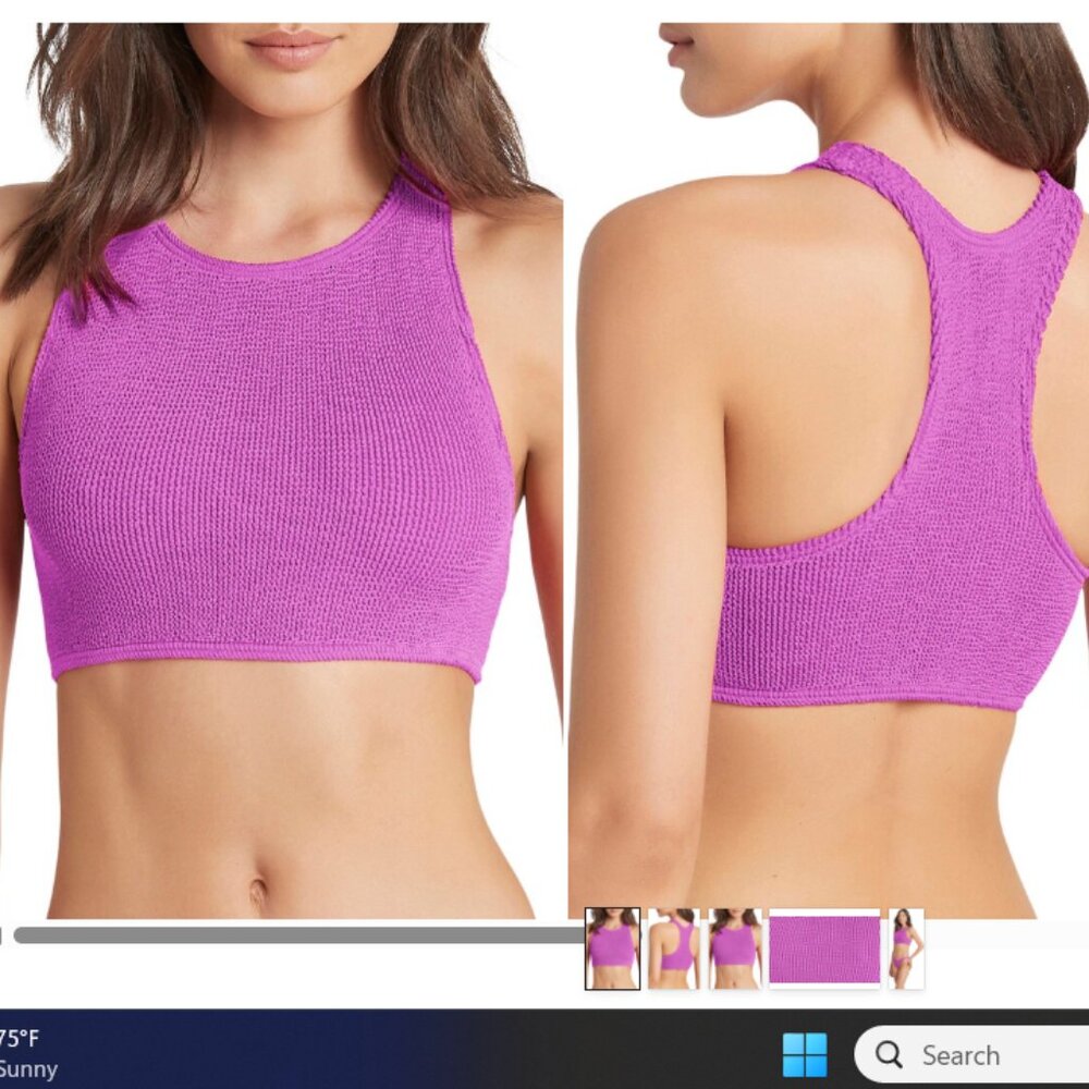 BOUND by Bond-Eye The Sydney Bikini Top in ULTRAVIOLET Purple